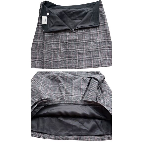 Aritzia Wilfred Dorine Front Wrap Wool Blend Mini Skirt - Picture 8 of 12